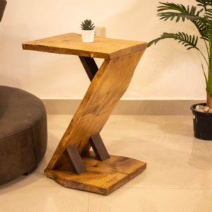 Beech Wood Live Edge Side Table